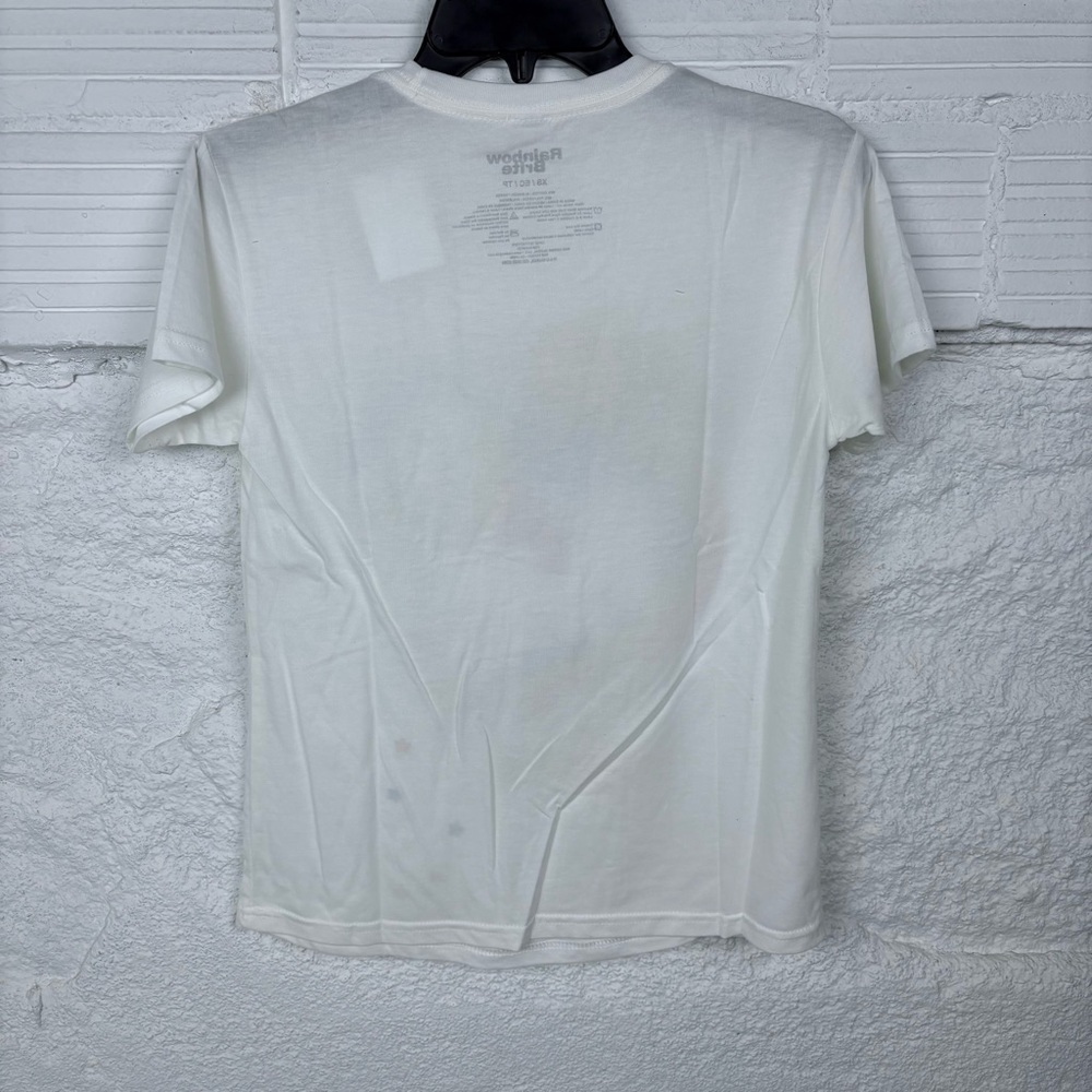 NWOT Rainbow brite white rainbow horse graphic shirt size XS - Picture 7 of 8